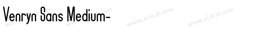 Venryn Sans Medium字体转换